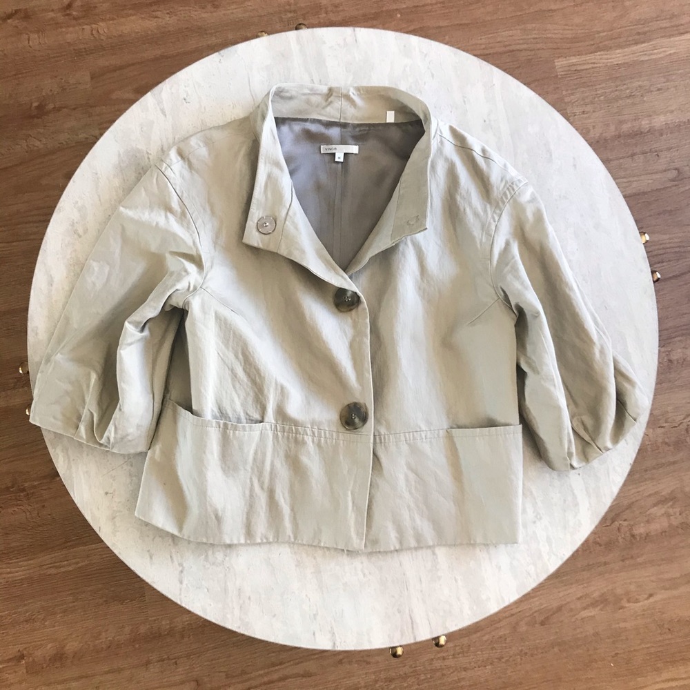 Vince Tan Buttoned Jacket Size M